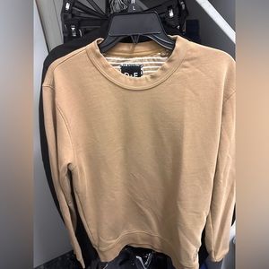 MEDIUM Tan Denim and Flower Sweater. GOOD CONDITION!